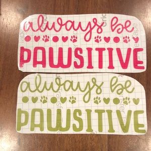 Set of 2 removable decals
